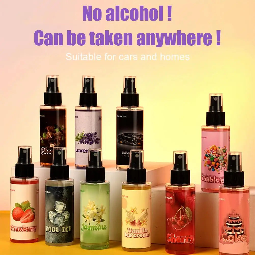 Car Mounted Fragrance Spray Car Flavoring Car Air Hand Spray Perfume Long-lasting Fresheners Auto Aromatherapy Car Deodorant
