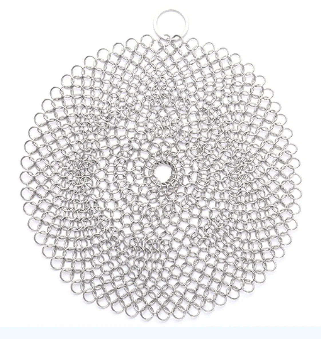 Stainless Steel Chainmail Cast Iron Pot and Pan Cleaner Scrubber