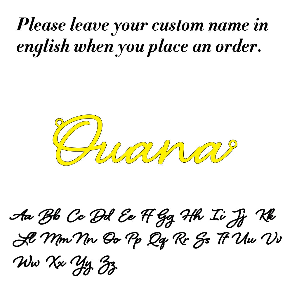 Collar con nombre personalizado para mujer, colgante de letras cursivas personalizadas, joyería de acero inoxidable, regalo para ella