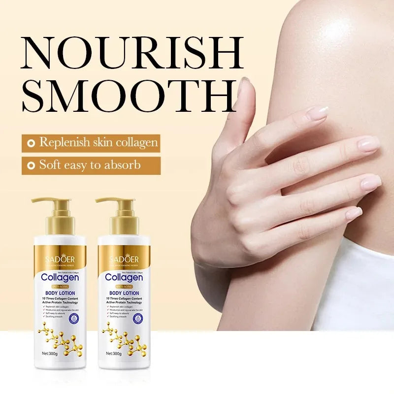 300G Sadoer Collagen Body Lotion Skin Care Moisturizing Hydrating Refreshing Body Care Moisturizing Skincare For Women'S Lotion
