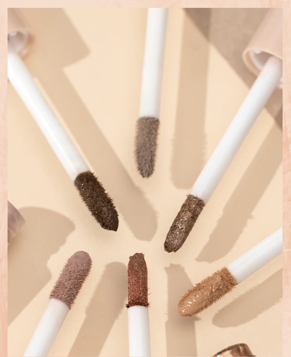 Waterproof 2 In1 Liquid Eyeshadow Set Matte Shining Double Head Eye Shadow Pen 12 colors Gray Brown Gillter Makeup Eye Cosmetic