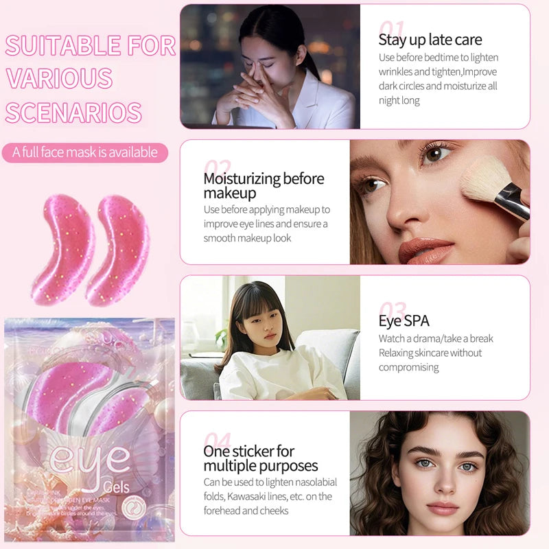 Collagen Eye Mask - Moisturizing Treatment for Dark Circles