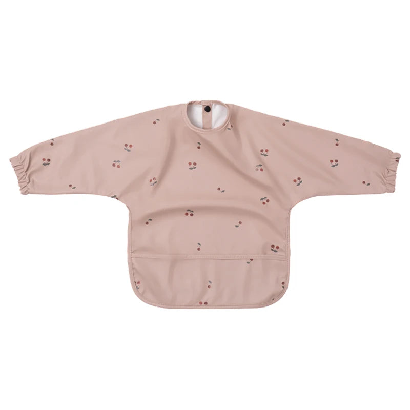 Waterproof Long Sleeve Baby Bib with Pocket – Toddler Feeding Apron for Boys & Girls