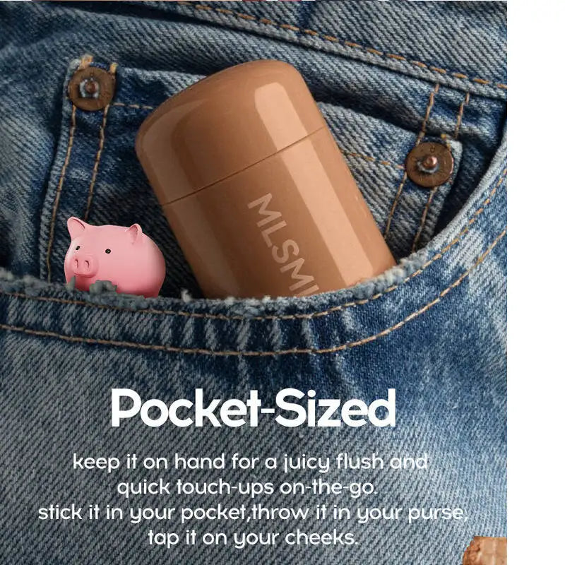 Mlsmile Pocket Stick 6 Colors Natural Highlight Brightening Portable Lip And Cheek Dual-Use Blush Cream 2025 New