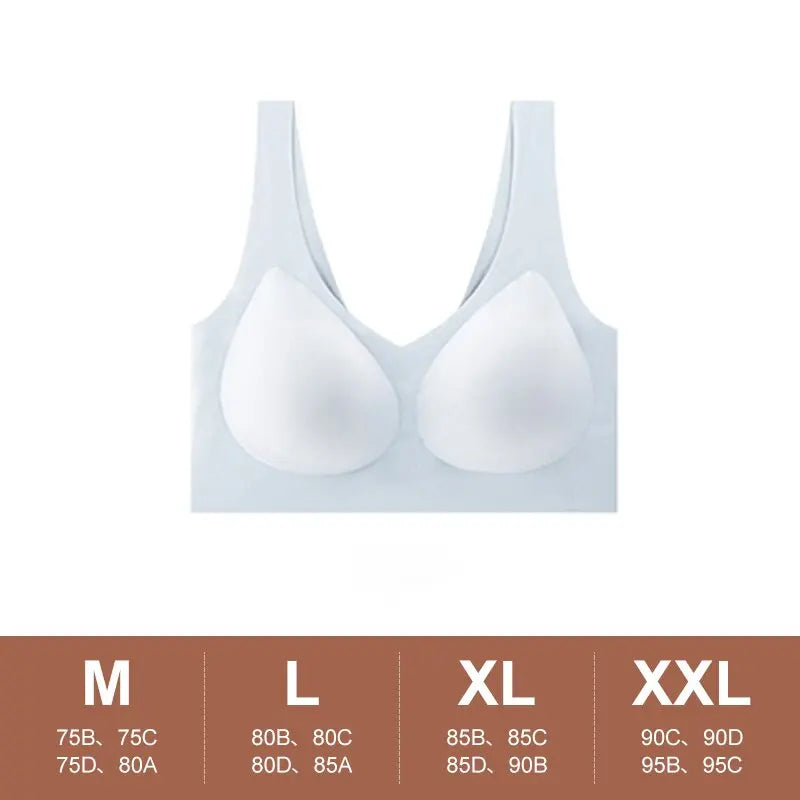 Seamless Women'S Push Up Bra Sleeping Yoga Sports Underwear Ultra Thin Sexy Lingerie