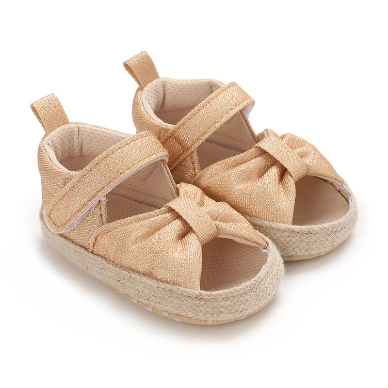 Baby Girls' Soft First Walker Sandals - Summer Infant Learning Shoes