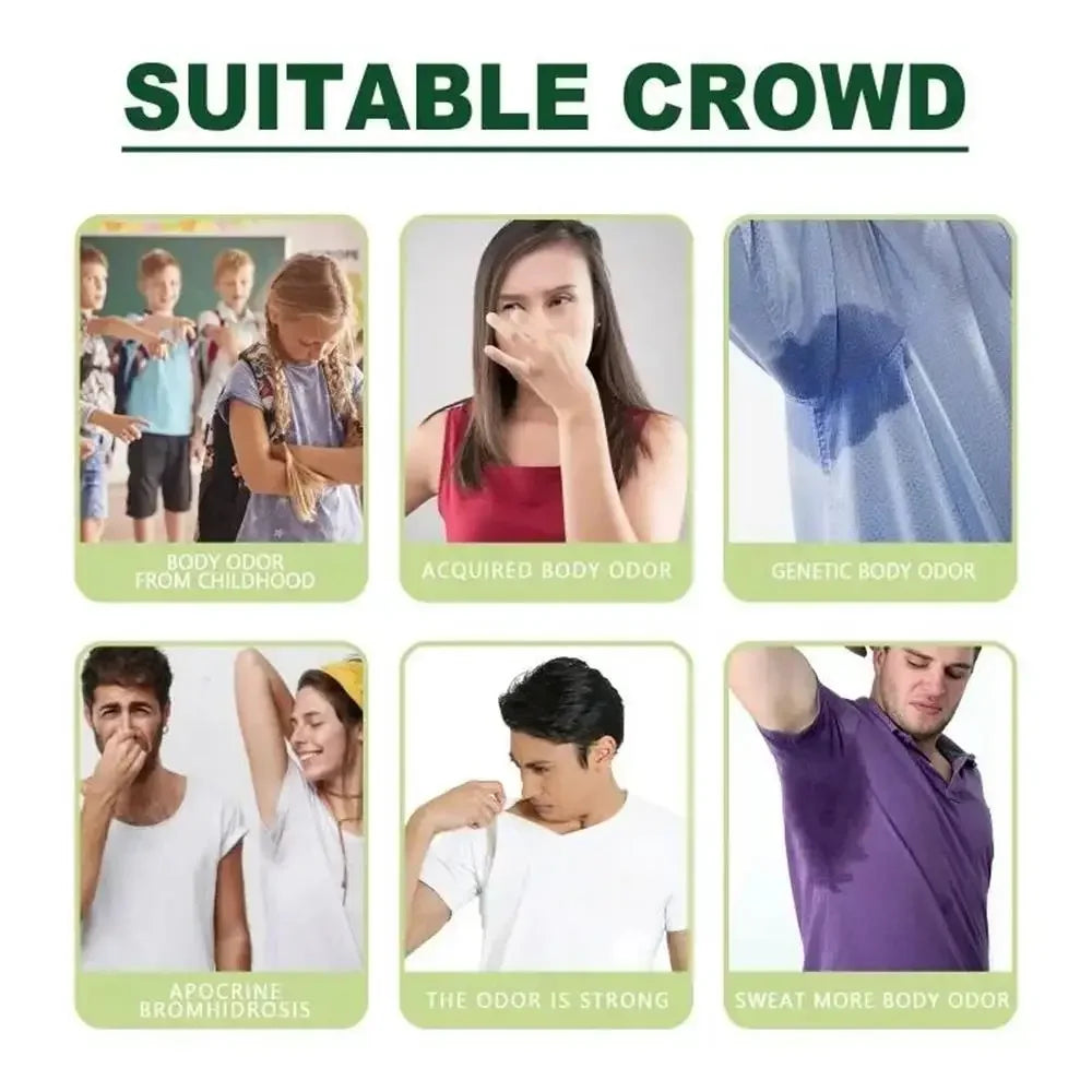 Underarm Deodorant Cream - Herbal Antiperspirant for Body Odor 10g