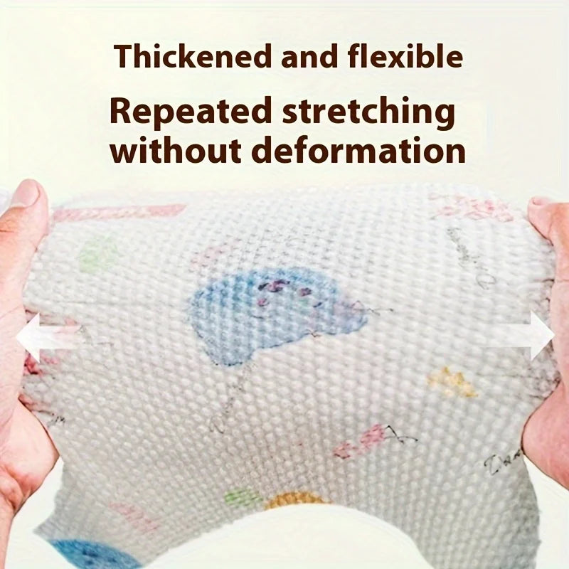 Washable Reusable Kitchen Paper Roll, Thick Pearl Embossed Non-Woven Cleaning Cloths, Oil Absorbent Dish Wipes for Kitchen Home