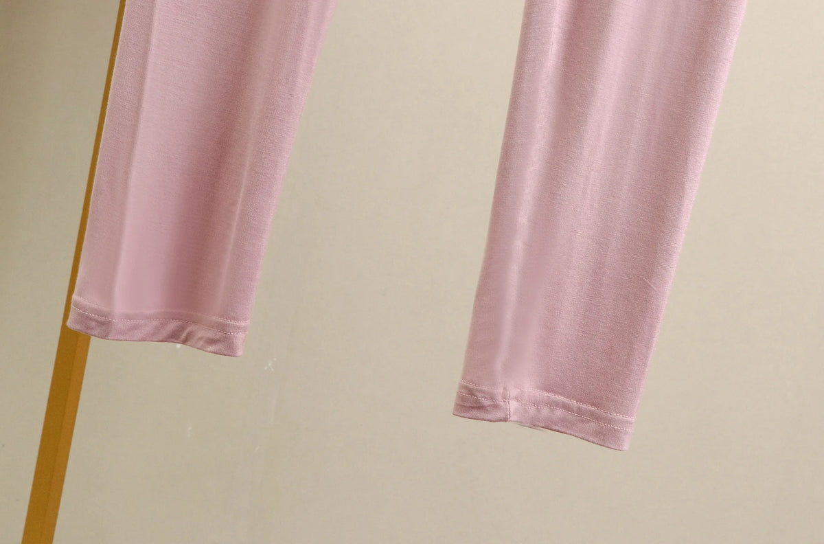 Women's Modal Pajama Pants - Plus Size Elastic Waist Sleep Bottoms