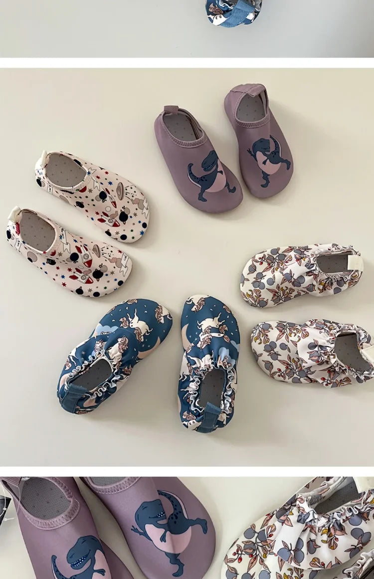 Baby Boys Beach Shoes Girl Children Print Waterproof Sports Sneakers Swimming Aqua Barefoot Shoes Indoor Kids Outdoor Slippers