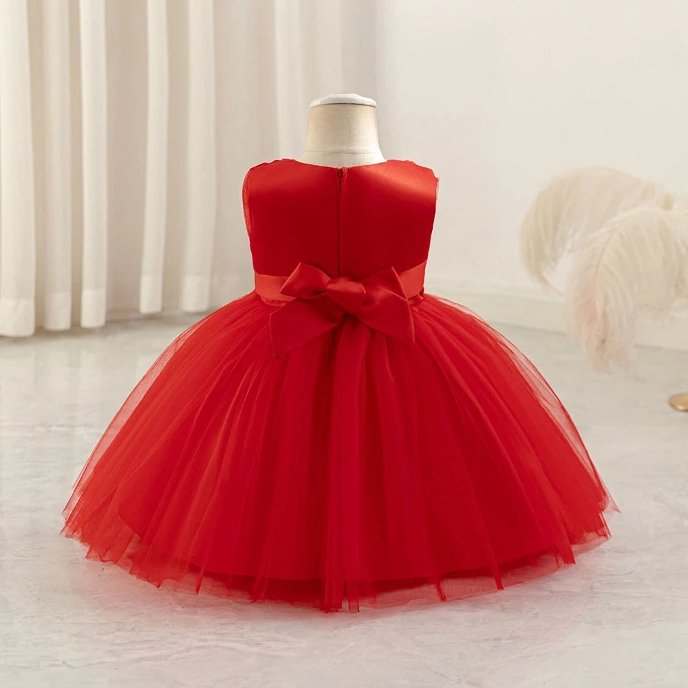 HETISO Butterfly Toddler Baby Dresses Infant Princess Summer Tulle Embroidery Birthday Party Dresses for Kids Girl Gown