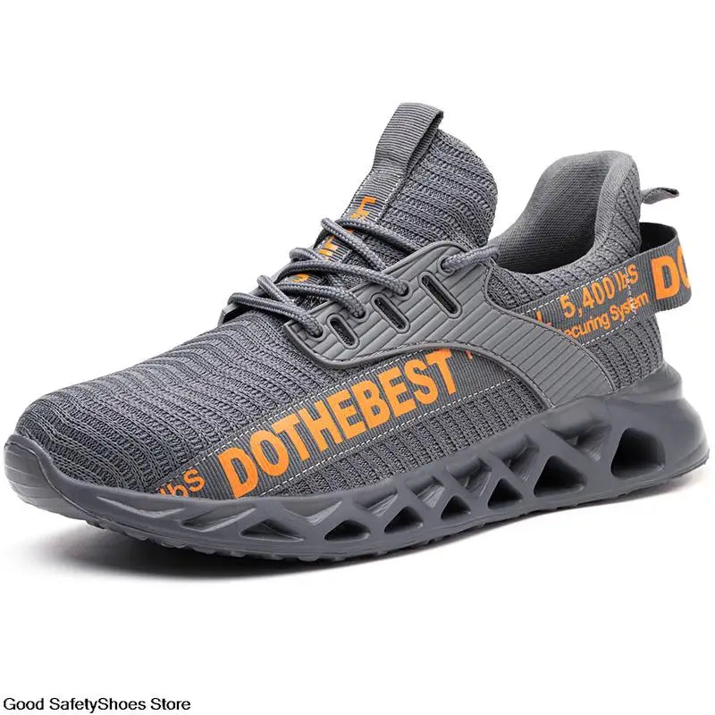 Safety Shoes Men For Work Sneakers Women'S Men Steel Toe Work Shoes Security Protective Shoes Lightweight Anti-Smash Anti-Puncture