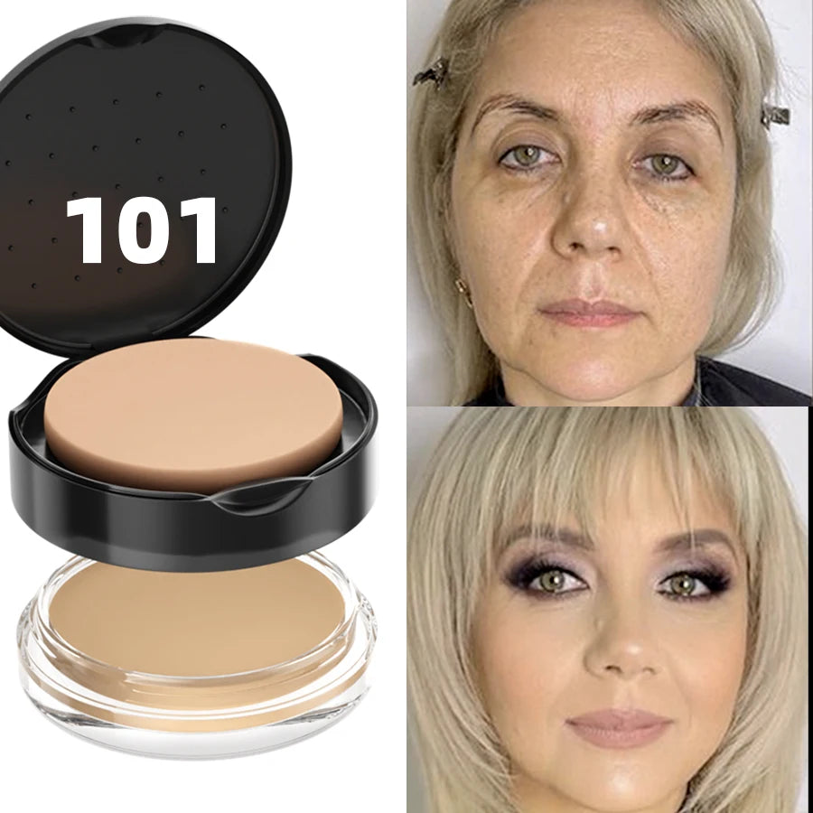 9-Color High Coverage 1Pc Foundation Concealer Cover Anti Dark Circle Freckle Long Lasting Waterproof Bb Cream Face Makeup Base