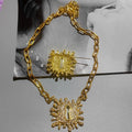 Trendy Women'S'S Pearl Choker Necklace And Earring Set Ladies Jewelry Accessory