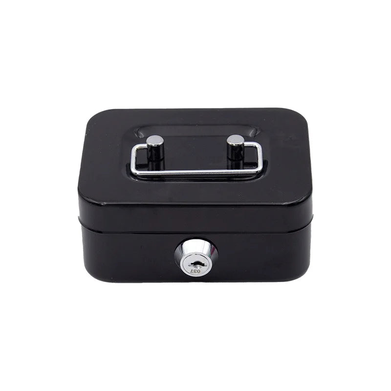 Caja Fuerte de Dinero Cerrable con Llave, Caja de Efectivo Portátil de Metal, Hucha, Caja de Seguridad de Almacenamiento, Mini Estuche para Colección de Monedas para Niños