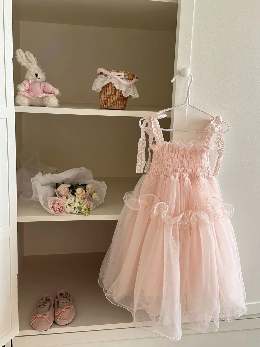 2026 Summer New Pink Princess Dress for Girls Children Fashionable and Sweet Baby Performance Dress