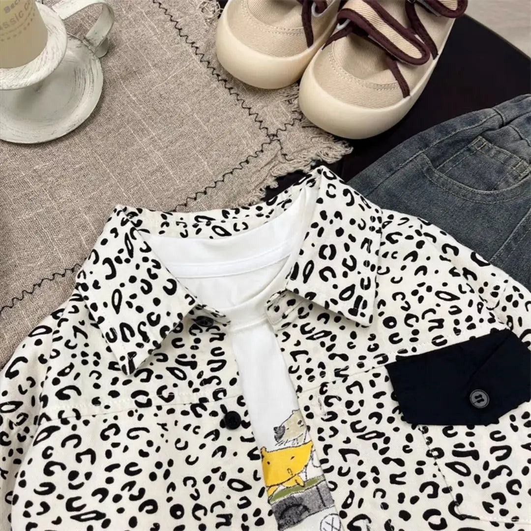 2025 New Spring autumn Baby Girls boys Cotton soild T shirts coat Cute Children kids Clothes