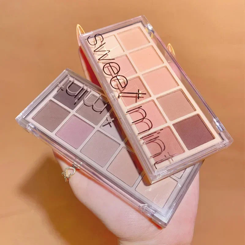 10 Colors Eye Shadow Palette Glitter Pearly Eyeshadow Nude Shiny Long Lasting Waterproof Charming Eyes Make Up Palette Cosmetics
