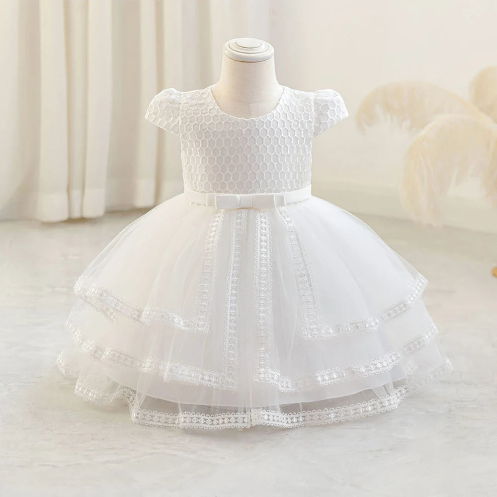 HETISO Toddler Girls Dress Princess Ball Gown for 1st Birthday Party Christmas Holiday Fashion Baby Girl Dress
