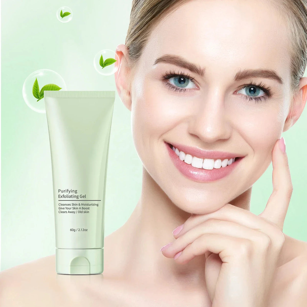 Facial Exfoliating Gel - Deep Cleansing & Blackhead Remover