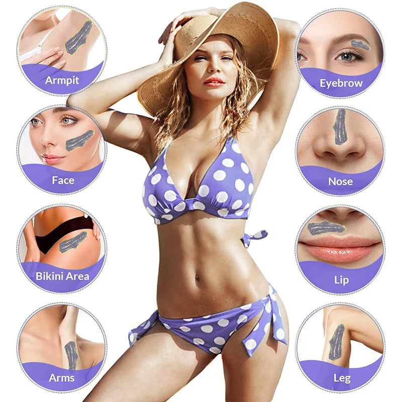 1000g/200g/50g Painless Hot Film For Body Hairs Removal Beans Hard Waxing Wax Beans Waxing Machine Bikini Face Legs Hair