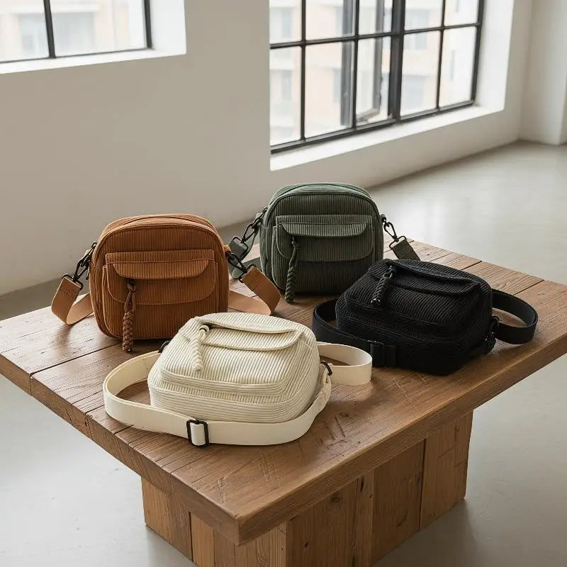 Crossbody Bag For Women Casual Style Zipper Closure Adjustable Strap Large Capacity Multi Pockets Messenger Bags Shoulder Purse