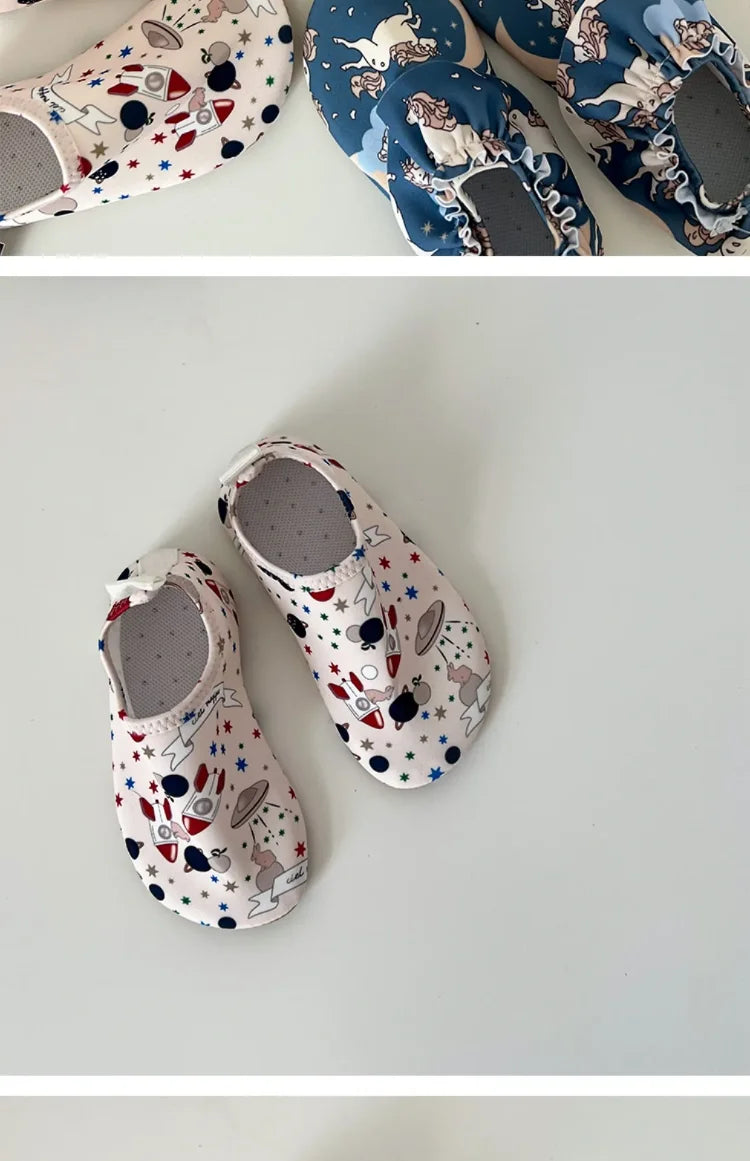 Baby Boys Beach Shoes Girl Children Print Waterproof Sports Sneakers Swimming Aqua Barefoot Shoes Indoor Kids Outdoor Slippers