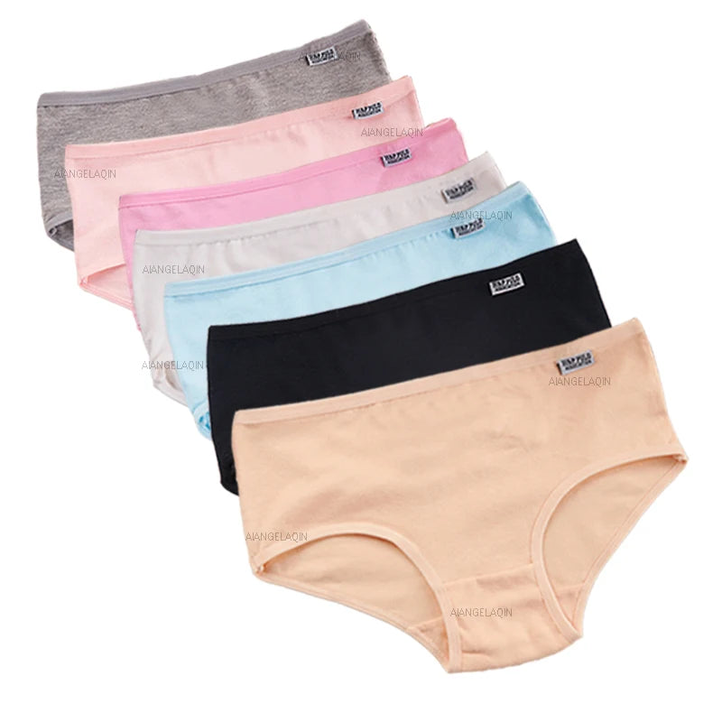 Plus Size Cotton Panties For Women Set Of 7 Comfortable Breathable Briefs M To 4XL