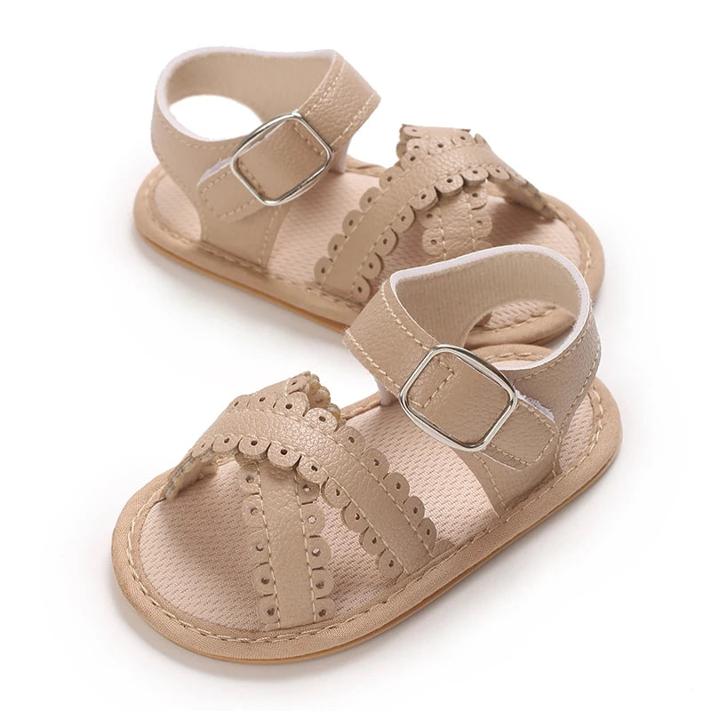 Summer newborn children's shoes, girls' sandals, children's shoes, outdoor casual walking shoes, 0-18 months old