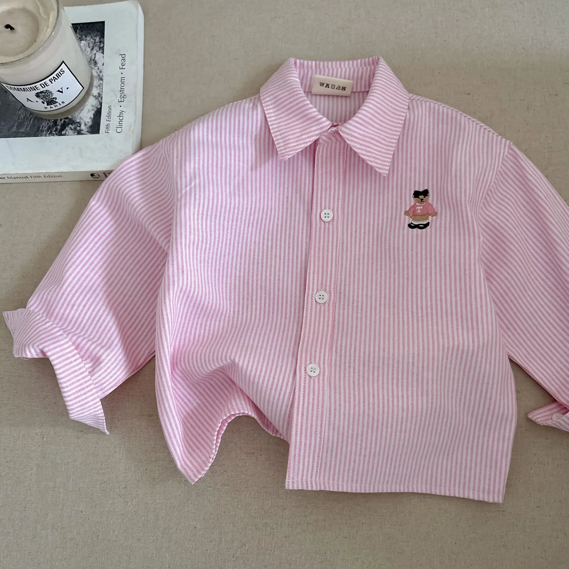 2025 New Spring autumn Baby Girls boys Cotton soild T shirts coat Cute Children kids Clothes
