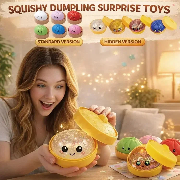 Viral Dumpling Squishy ULTRA RARE Gold Glitter Hidden Edition Dumpling Squishies Squishy Dumpling Slow Rise Stress Relief Soft.