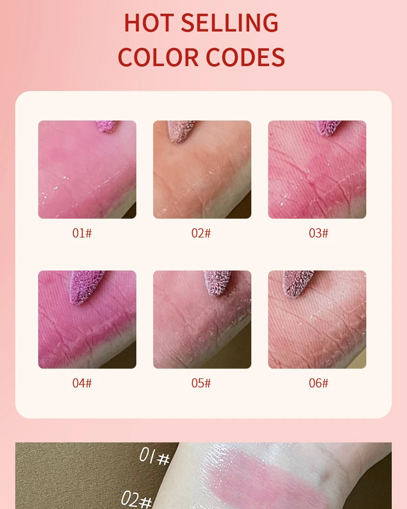 Glassy Watery Mirror Lip Gloss - Moisturizing & Glowing, for Plump Hydrated Lips, Affordable