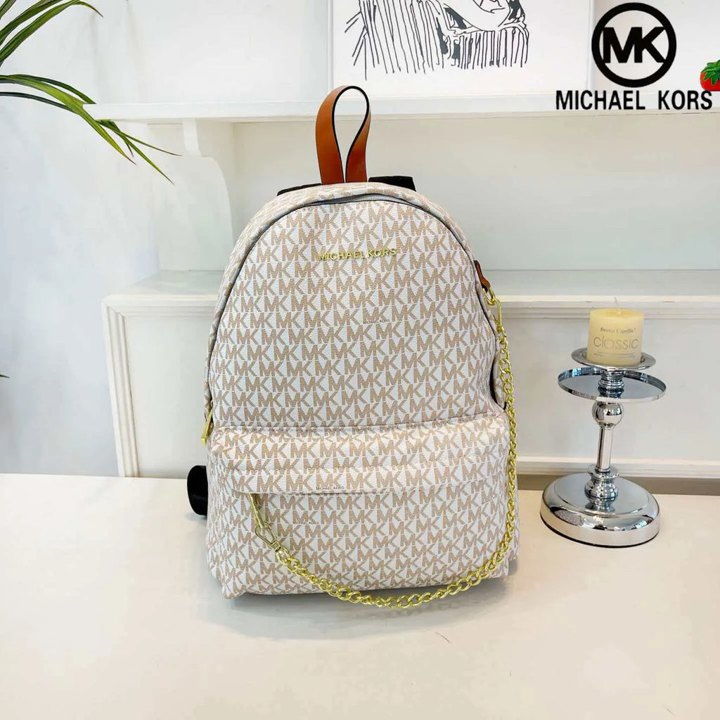 Michael Kors 2026 New Fashion Women's Bag Collection Slater Medium Backpack Casual Travel Shoulder Bag