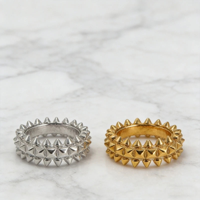 18mm Geometric Women Ring Made Of Sturdy Copper For Everyday Elegances