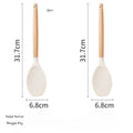 2/12Pcs White Silicone Kitchen Utensils Set with Wooden Handle,Cookware Spatula, Heat Resistant Non-stick Kitchen Cooking Tools