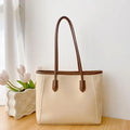 Women Tote Bag Large Capacity PU Leather Commuting Versatile Simple Shoulder Bag Crossbody Work Handbag Fashion Travel Casual