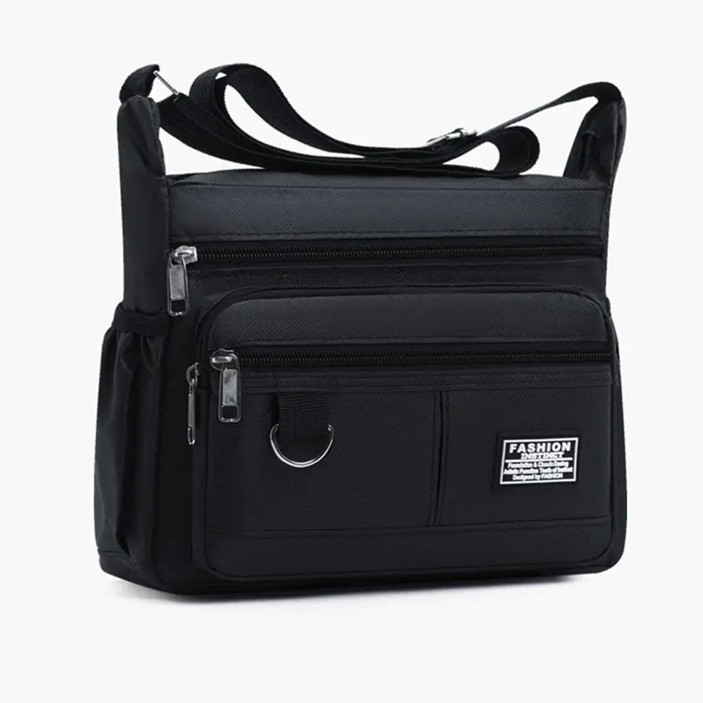 Mens Crossbody Bag Single Shoulder Bags Big Capacity Multi-Pockets Storage Bag Fashion Handbag Business Crossbody Bags