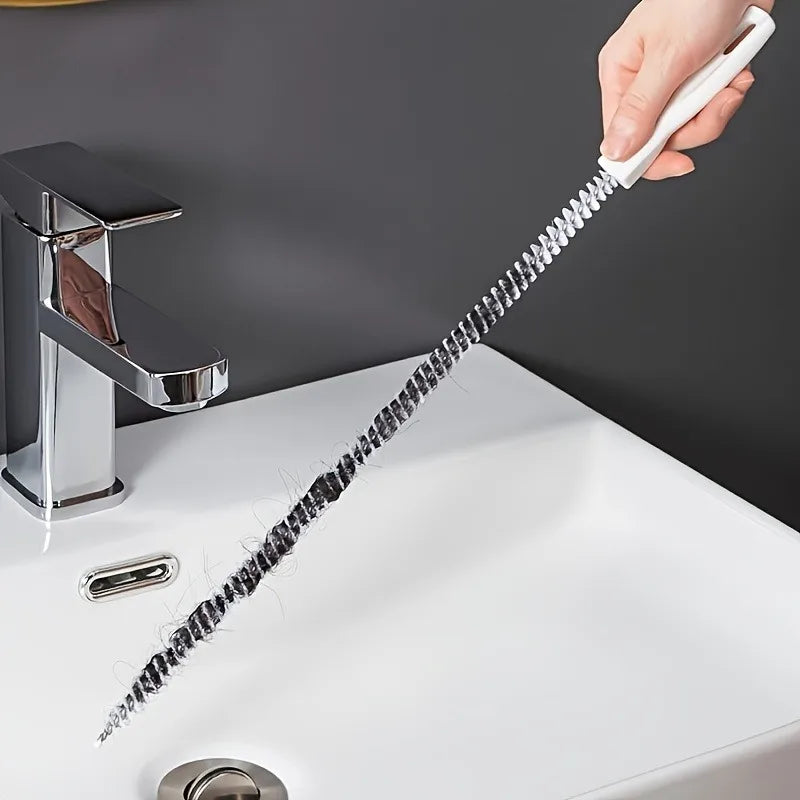 Pipe Dredging Brush Long Clean Kitchen Bathroom Hair Sewer Sink Cleaning Drain Pipe Flexible Cleaner Clog Plug Hole Remover Tool