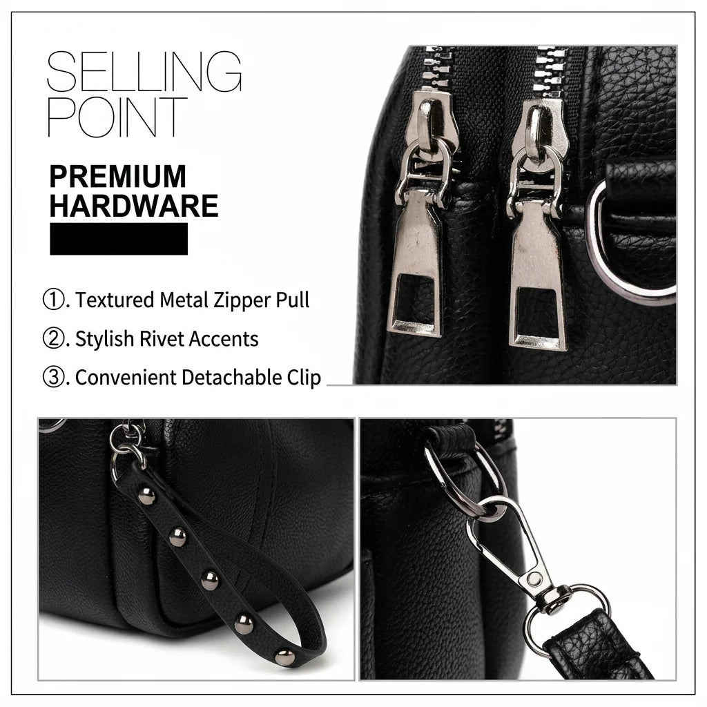 Mini Crossbody Bag Waterproof Adjustable Strap Bag Women'S Shoulder Bag Soft For Casual Outfits Outdoor Activities Commuting