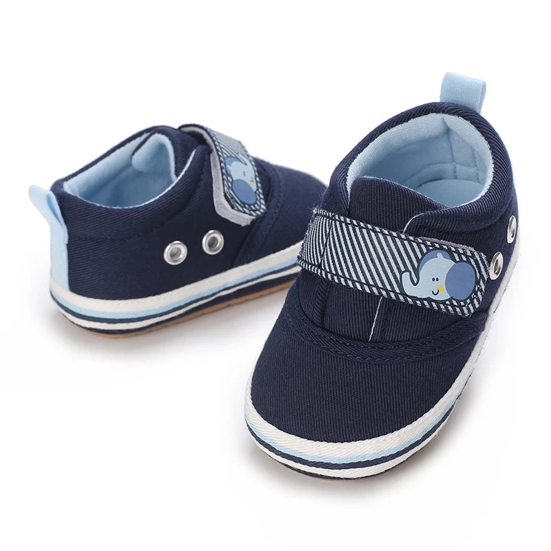 Blue 0-18M baby sandals for girls PU butterfly dew toe solid summer outdoor soft sole non slip rubber baby shoes for learning to
