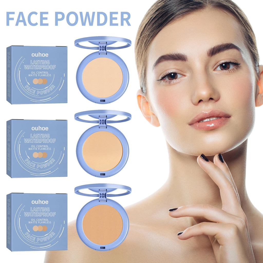 Matte Face Setting Powder Oil Control Waterproof Pore Blurring Makeup Finish Full Coverage Loose Powder For Oily Skin