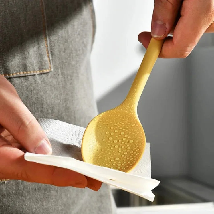 Colección de utensilios de cocina de silicona para cenar Palillos de sushi Cucharas de café y postre