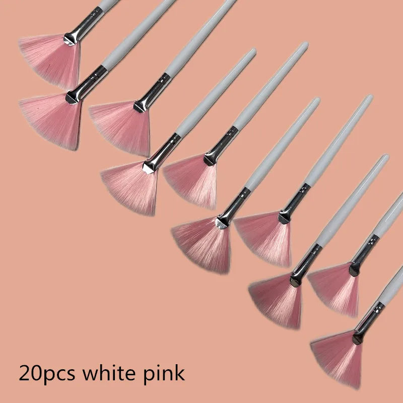 10/20/50Pcs Fan Shape Foundation Makeup Brushes Multifunctional Facial Mask Brush Essential Oil Women'S Beauty Makeup Tools Brush