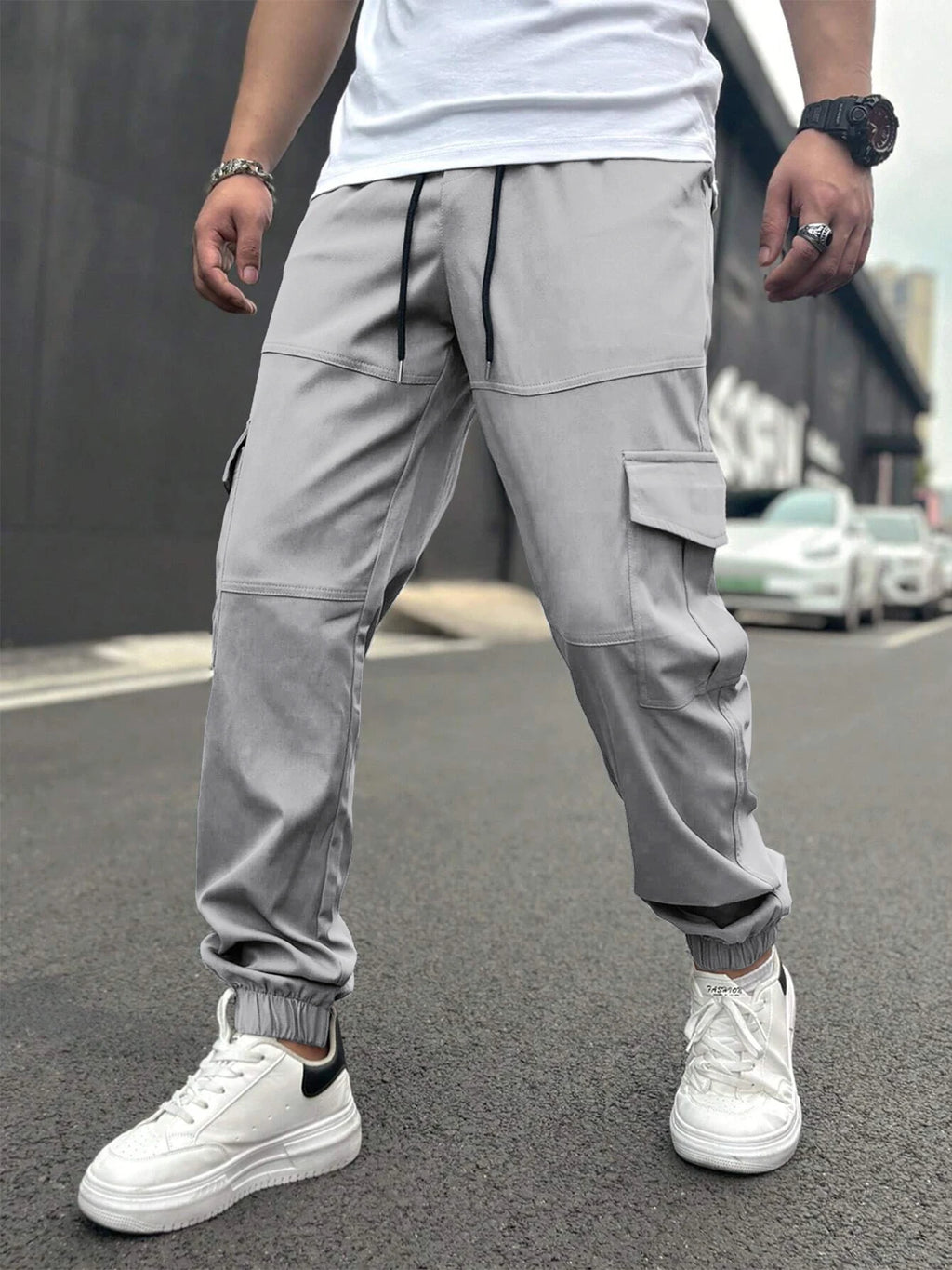 American Trendy Workwear Pants Casual Multi-Pocket Men's Harlan Loose Casual Trousers Comfortable Street Style Cargo Trousers
