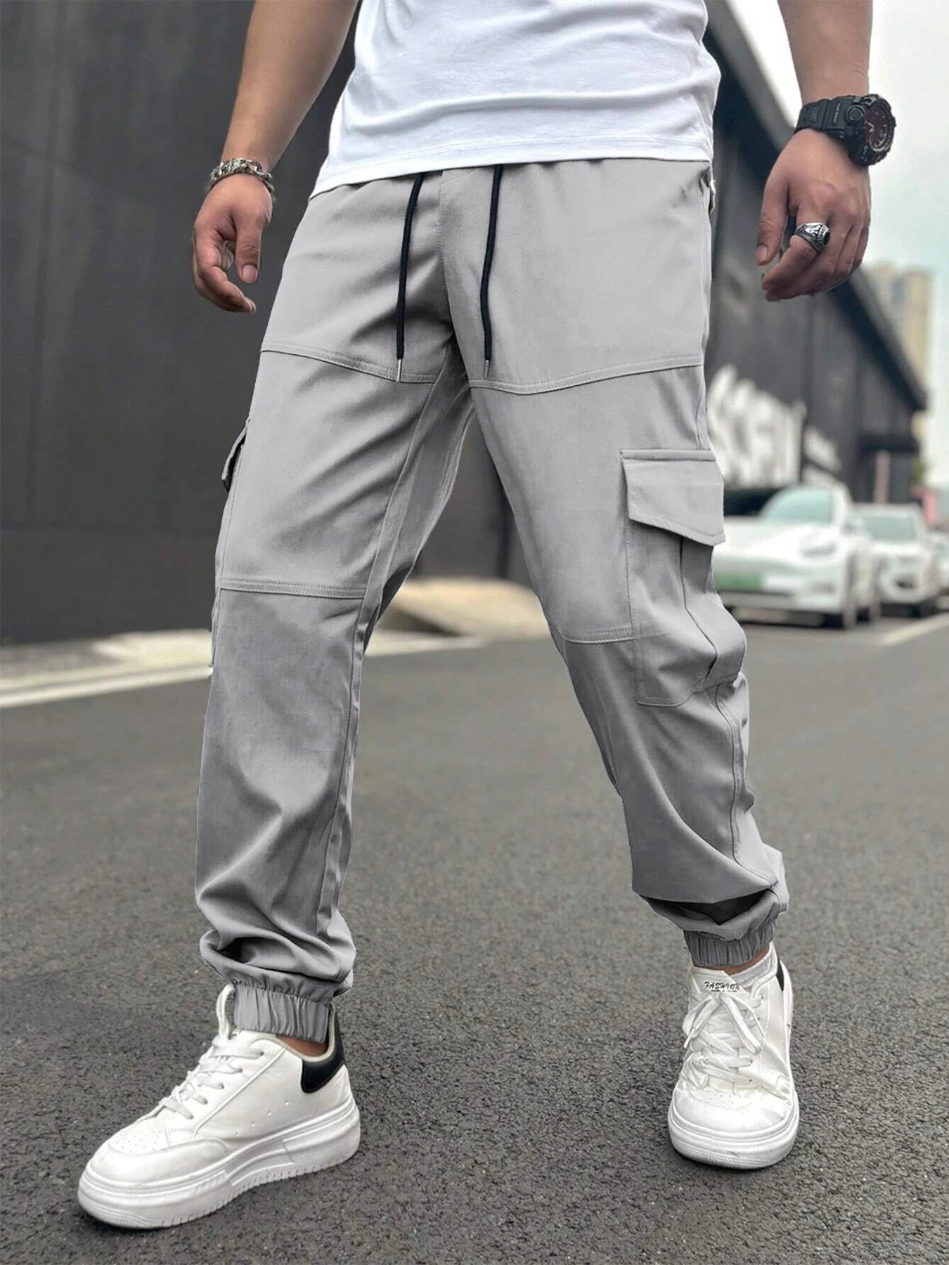 American Trendy Workwear Pants Casual Multi-Pocket Men's Harlan Loose Casual Trousers Comfortable Street Style Cargo Trousers