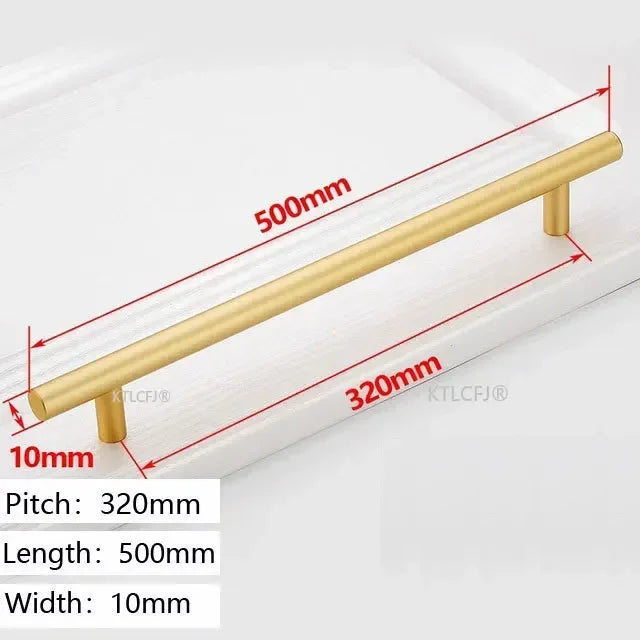 Tirador de armario de cocina cuadrado tipo U dorado, manija de cajón, herraje para puerta de armario, tirador de casa de aluminio de moda europea