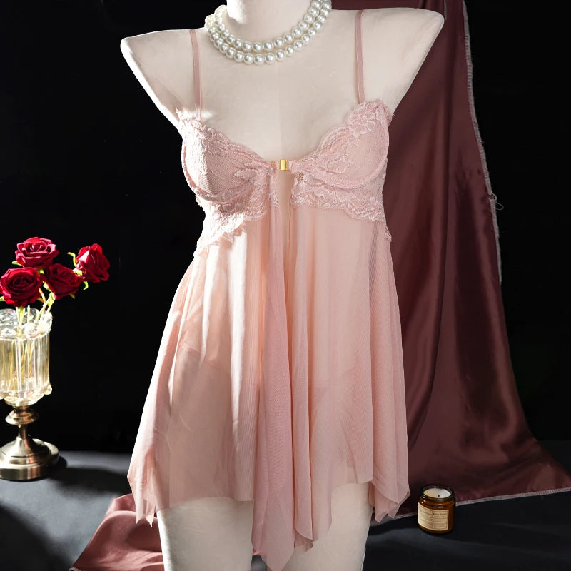 Women's Satin Sexy Nightgown Nightwear Straps Satin Ice Silk Summer Night Dress V Neck Sleepwear Sleeveless Pajamas Clothes