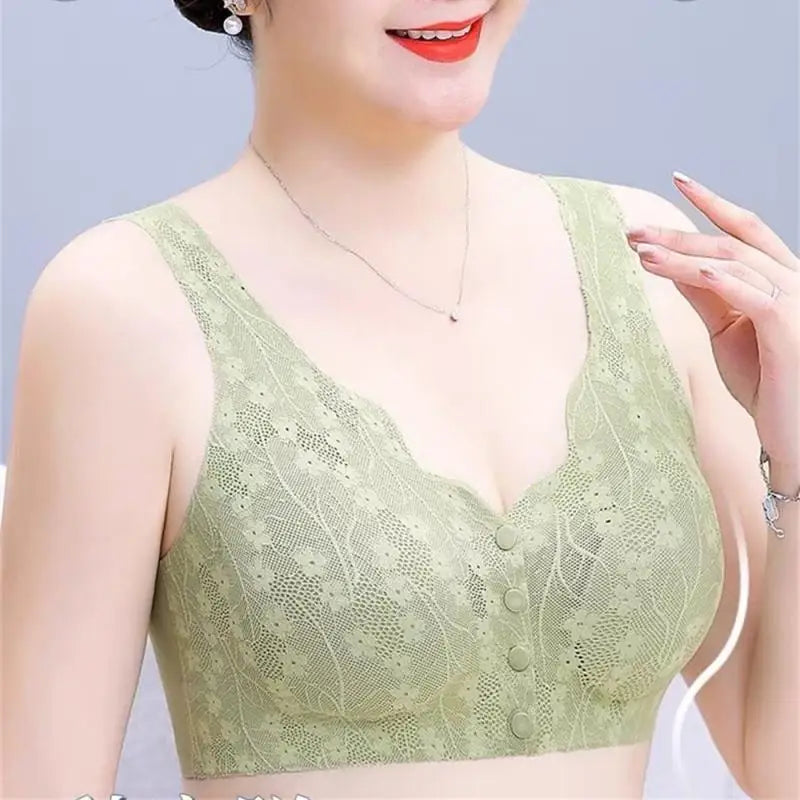 Women's Plus Size Wire-Free Soft Bra – Breathable Thin Cup Vest Undershirt for Everyday Comfort