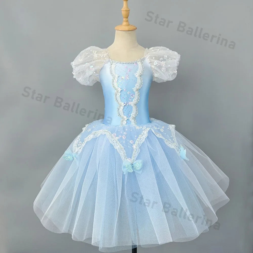 Kids Ballet Tutu Dress for Girls Performance Leotard Stage Costume Dance Wear Party Outfit Princess Fashion Children Clothing