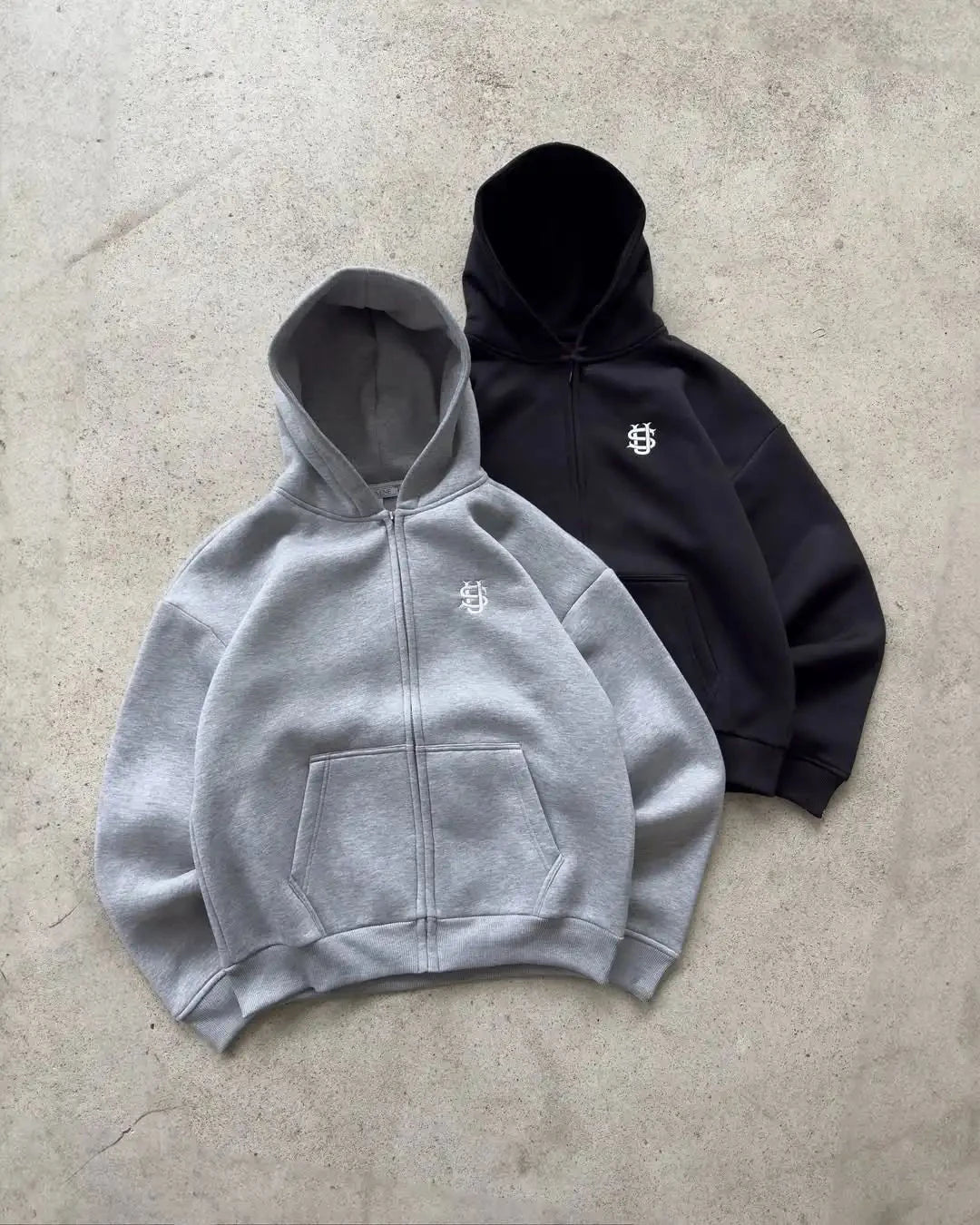 Y2k High Street Zip Embroidery Pattern Men's Hoodies Oversized Loose Sweatshirts Pullover Women Hip Hop Zip Hoodie Vintage Pants